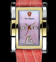 EN032DL.303 Red with Gold and Diamonds