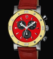 EN013DL.403 Red with Gold and Diamonds